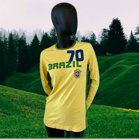 Vintage Y2K Brazil Football/Soccer Jersey - Picture 1 of 6